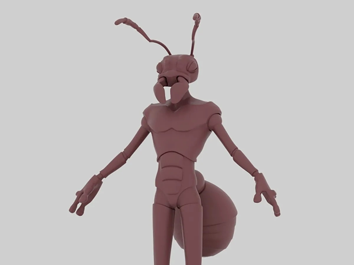 3D model of an ant character