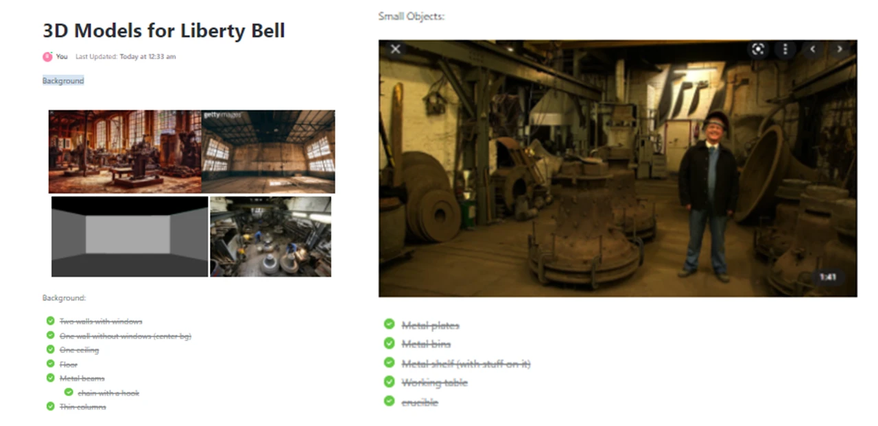 Inspiration pictures for the Liberty Bell game background and assets.