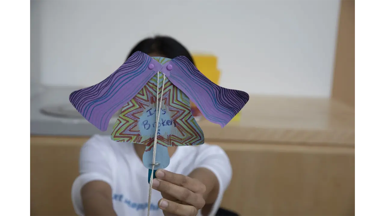 Broken bell craft made at the Liberty Bell booth.