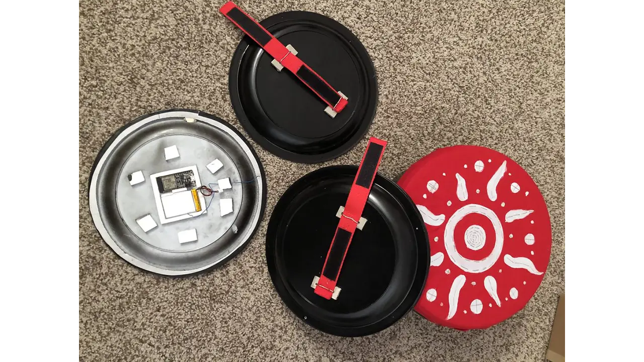 Parts of the Chinatown game controller before being put together.