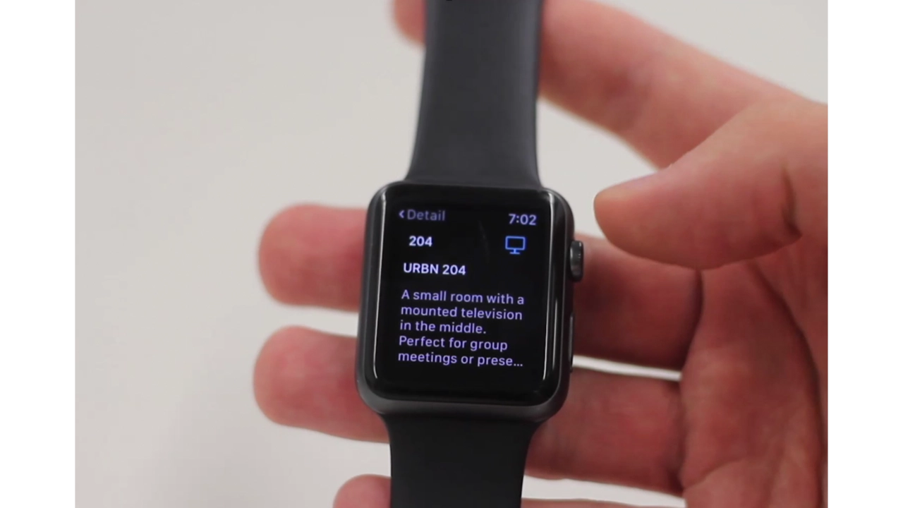 URBN Explore app on Apple Watch.