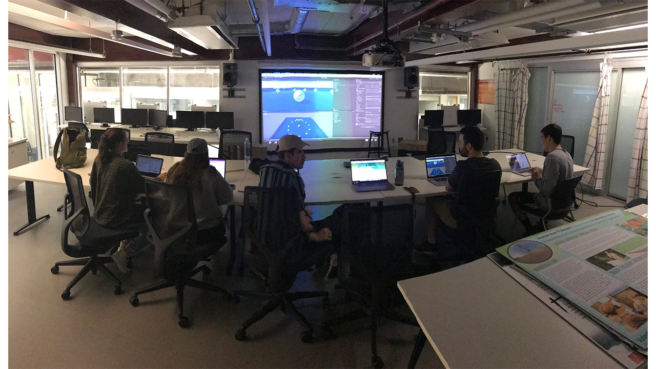 CO2Black team testing tools used to create their project.