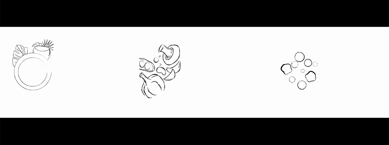 Draft of the mural for Coalescence exhibit.