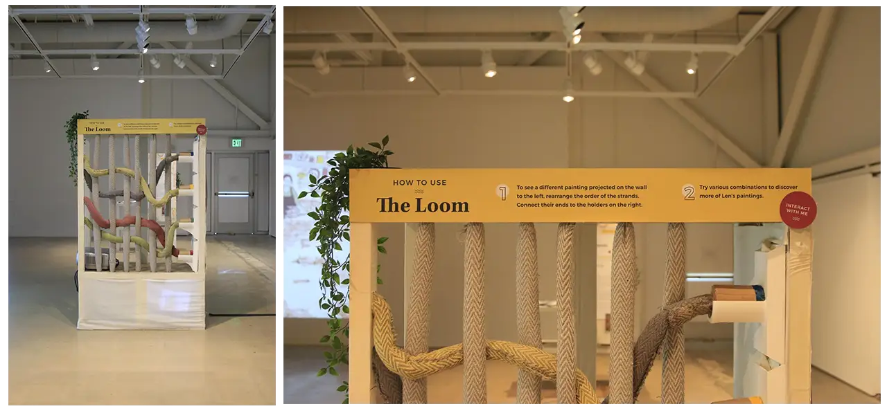 Final loom booth and instructions on how it works.