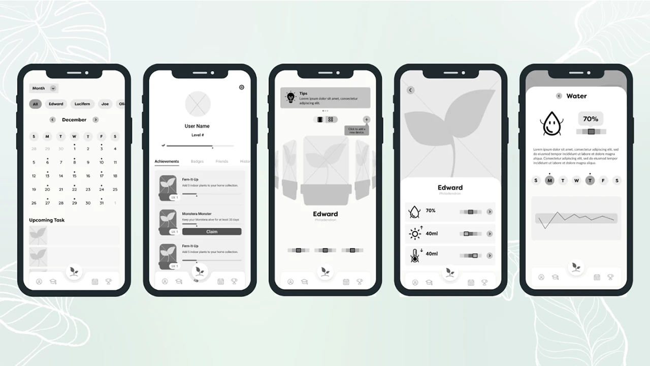 Low level prototype of app.