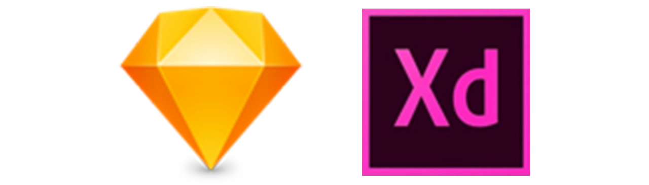 Tools used to make the mid-fidelity prototype, including Sketch and Adobe Experience Design.