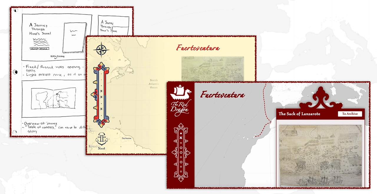 Different iterations of the design.