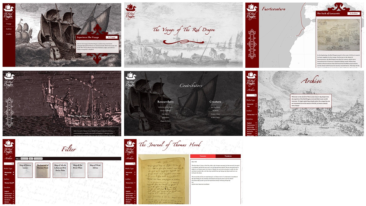 Final screens from the Red Dragon project.