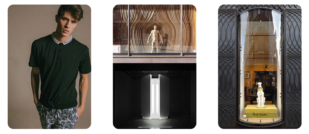 Images that inspired what the Window Shopping app would do / look like.