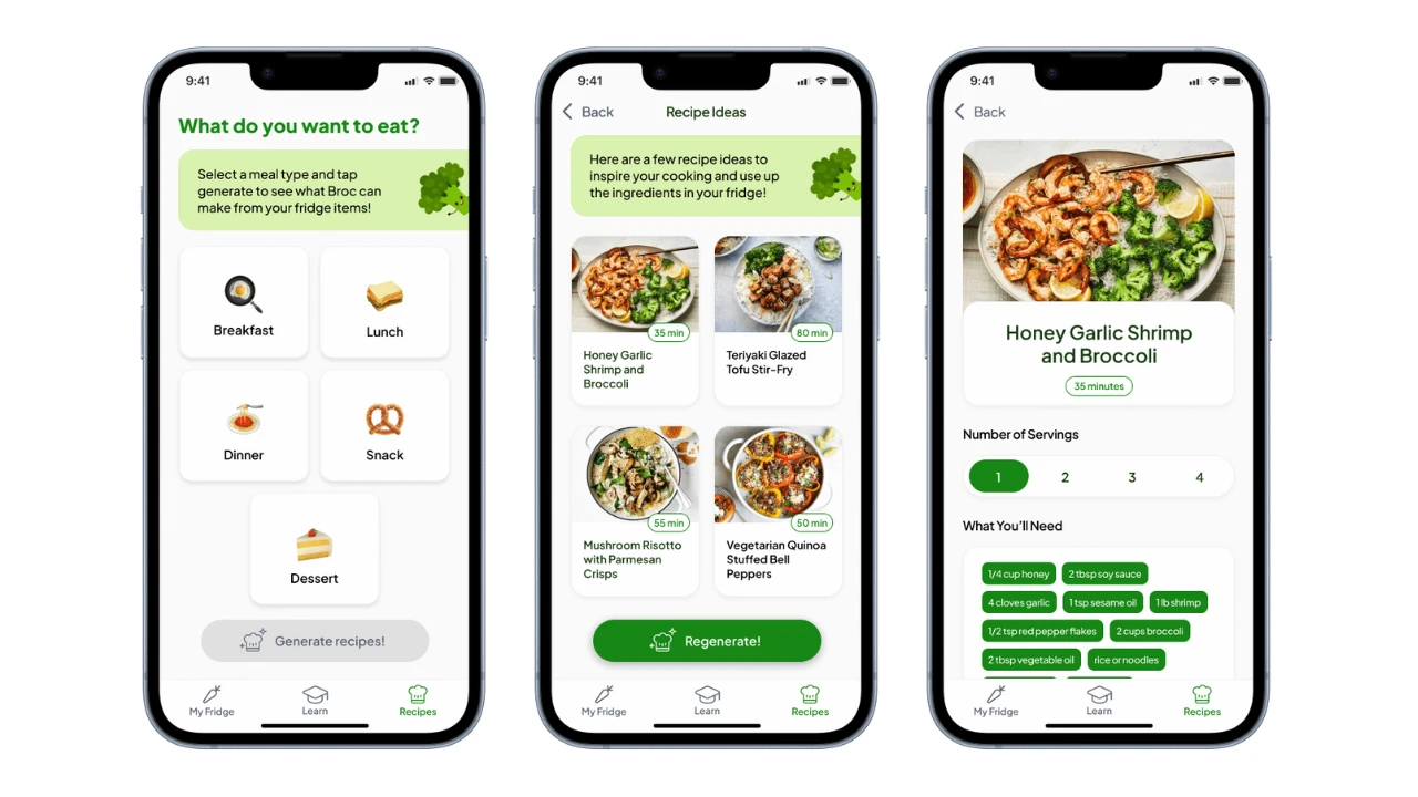 Freshly UI mockups